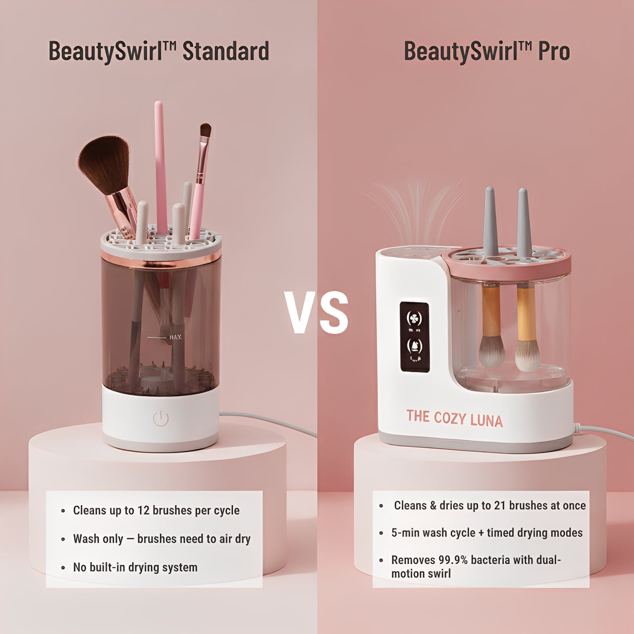 BeautySwirl™ Pro - Cosmetic Brush Cleaner