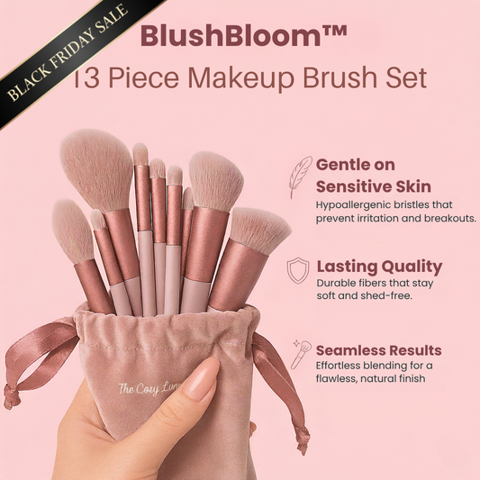 BlushBloom™ 13-Piece Premium Makeup Brush Set
