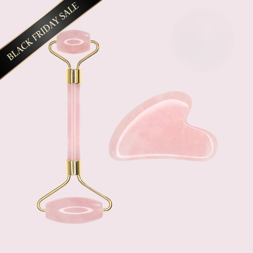VelvaJade Gua Sha & Jade Roller Set